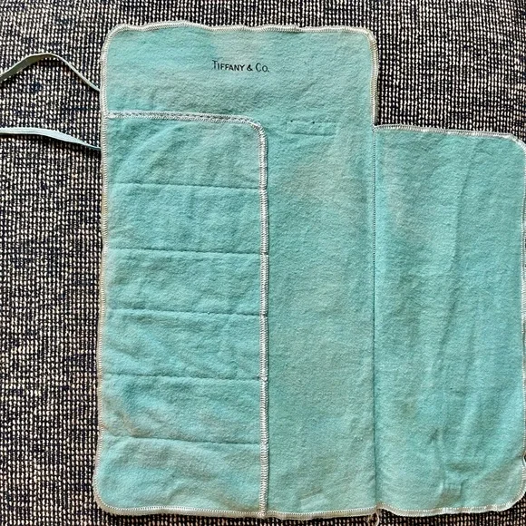 Vintage Tiffany & Co silver- ware saver for cocktail forks holds 6